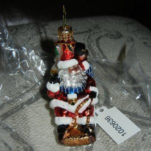 Christopher Radko The Big Days Arrived Gem  1020636  Santa  Sleigh